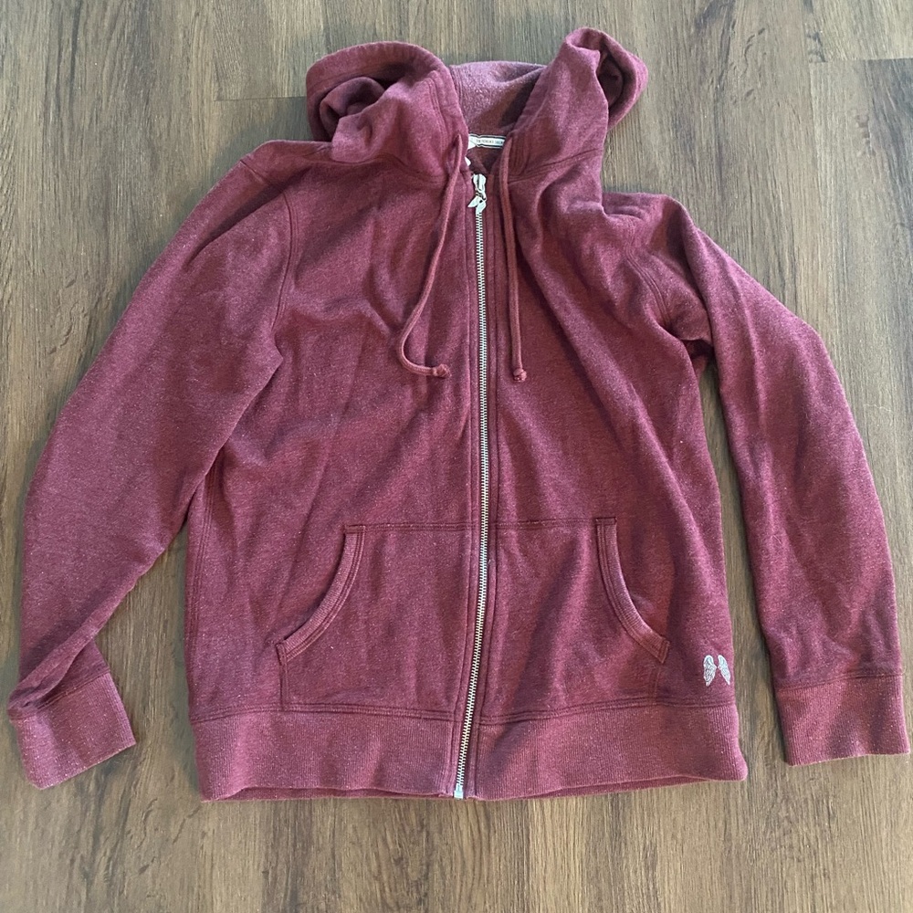 Victoria’s Secret Burgundy Hoodie with Wings